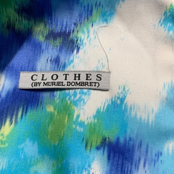 Clothes by Muriel Dombret Floral Cotton Gathered Tank Top NWT US Sz 12 - Picture 5 of 11